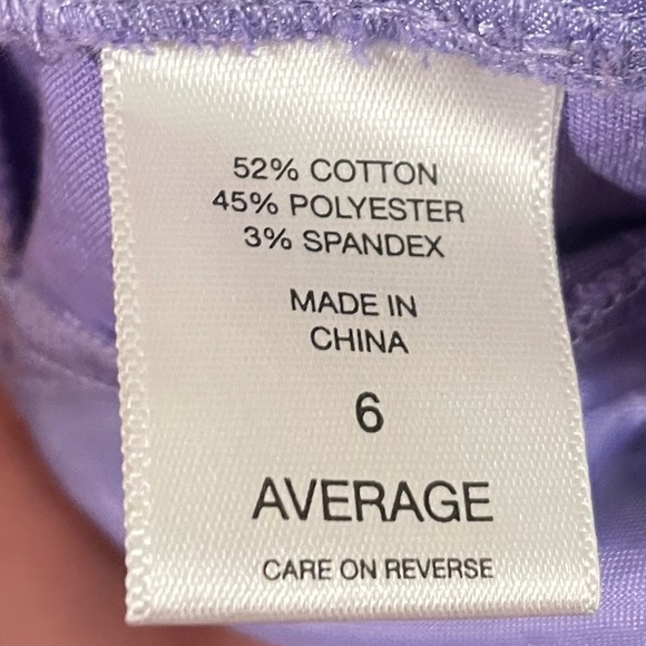 *SOLD* Lavender Dress Pants, Size 6 - Picture 3 of 3